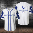 White Grey Goose Vodka Baseball Jersey