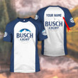 Personalized Blue Busch Light T-shirt