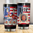 USA Flag Lite Beer Stainless Steel Tumbler 20oz / 600ml