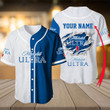 Custom Basic Michelob Ultra Baseball Jersey