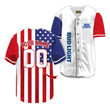 Custom Multicolor Fourth Of July Bud Light Baseball Jersey