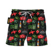 Angry Orchard Tropical Hibiscus Swim Trunks