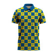 Corona Extra Blue And Yellow Checkerboard Polo Shirt 1