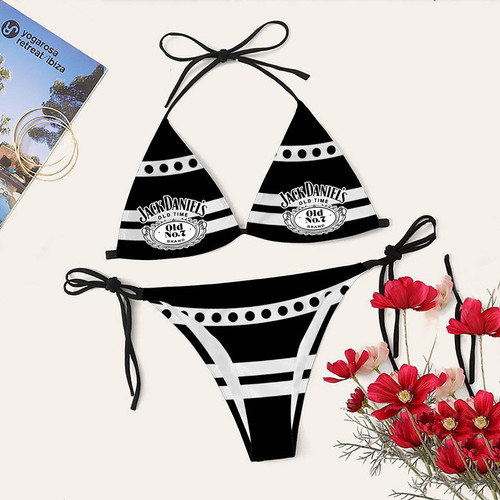 Jack Daniel's Bikini Set Swimsuit Jumpsuit Beach