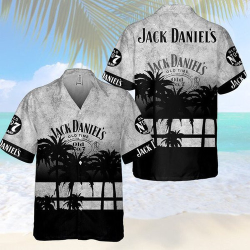Coconut Jack Daniel's Hawaiian Shirt