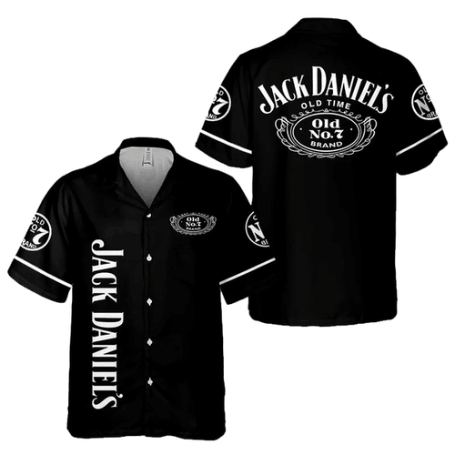 Basic Black Jack Daniel's Hawaiian Shirt