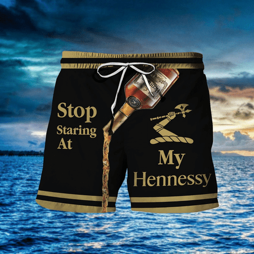 Stop Staring At My Hennessy Swim Trunks