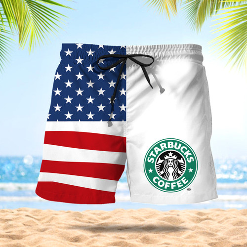 Starbucks Coffee Swim Trunks