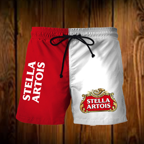 Vintage Stella Artois Swim Trunks