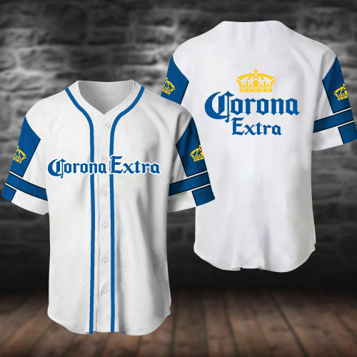 White Corona Extra Baseball Jersey