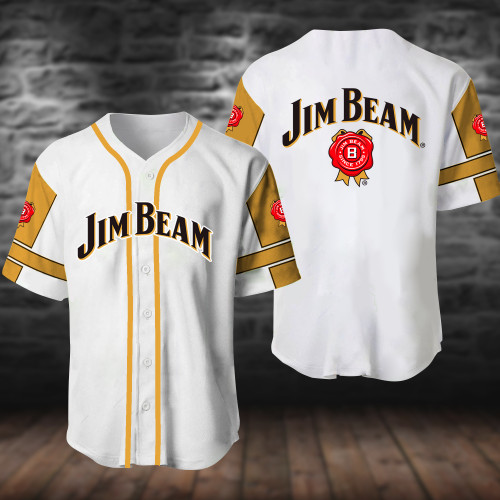 White Jim Beam Baseball Jersey