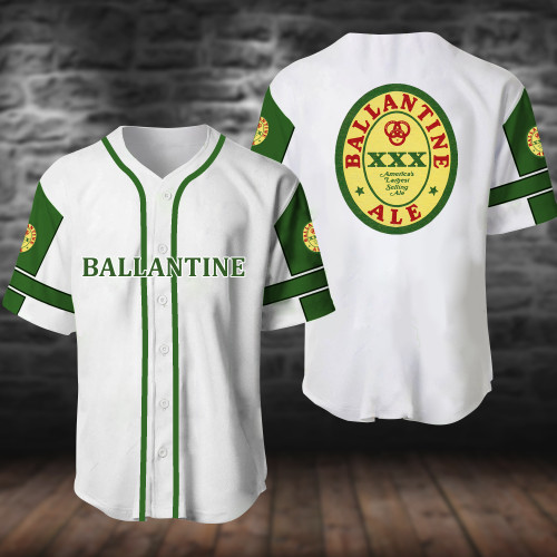 White Ballantine Baseball Jersey