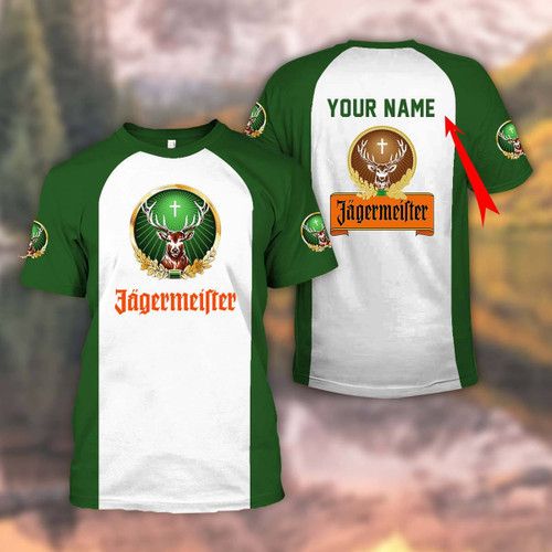 Custom Green Jagermeister T-shirt