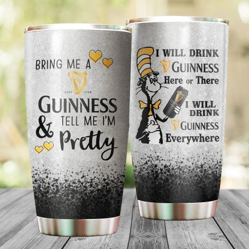 I Will Drink Guinness Everywhere Stainless Steel Tumbler 20oz / 600ml