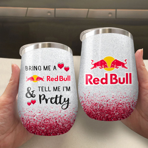 Bring Me A Red Bull Stainless Steel Wine Tumbler 12oz / 354ml