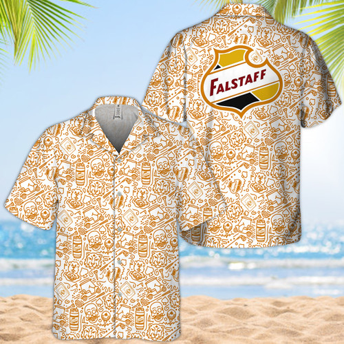 Doodle Art Falstaff Beer Hawaiian Shirt