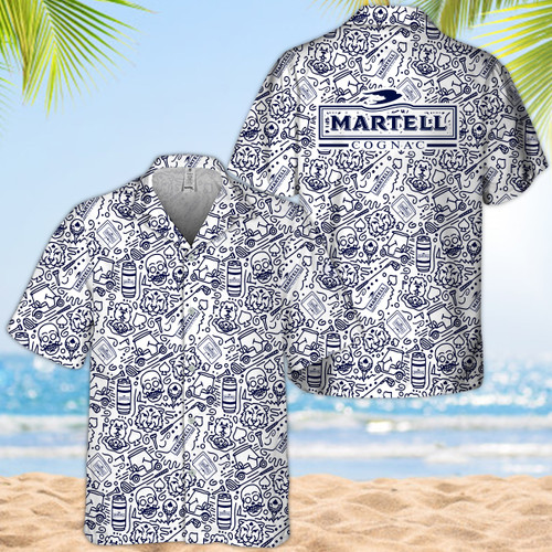 Doodle Art Martell Cognac Hawaiian Shirt