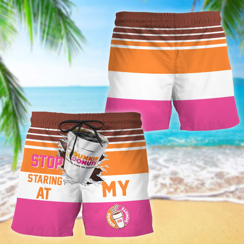 Stop Staring At My Dunkin' Donuts Swim Trunks