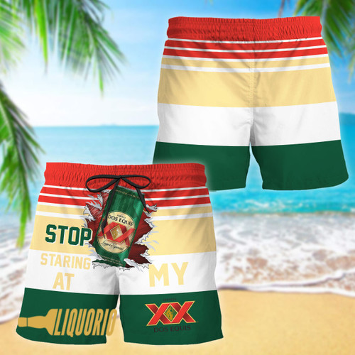 Stop Staring At My Dos Equis Swim Trunks