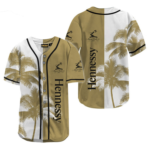 Hennessy Tropical Coconut Tree Baseball Jersey