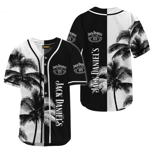 Jack Daniel's Tropical Coconut Tree Baseball Jersey