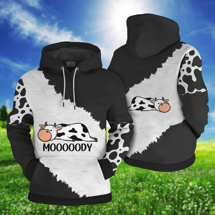 Moooody Cute Cows Hoodie