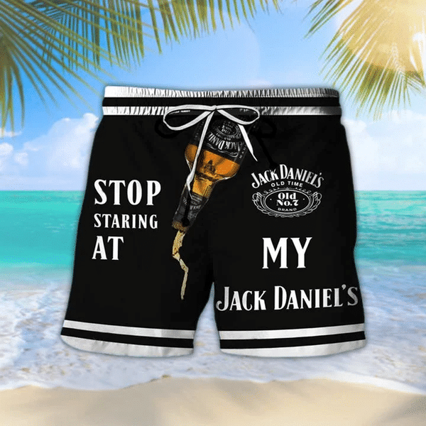 Stop Staring At My Jack Daniels Hawaii Shorts
