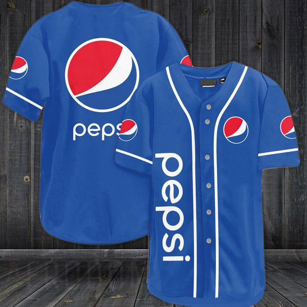 Blue Pepsi Baseball Jersey