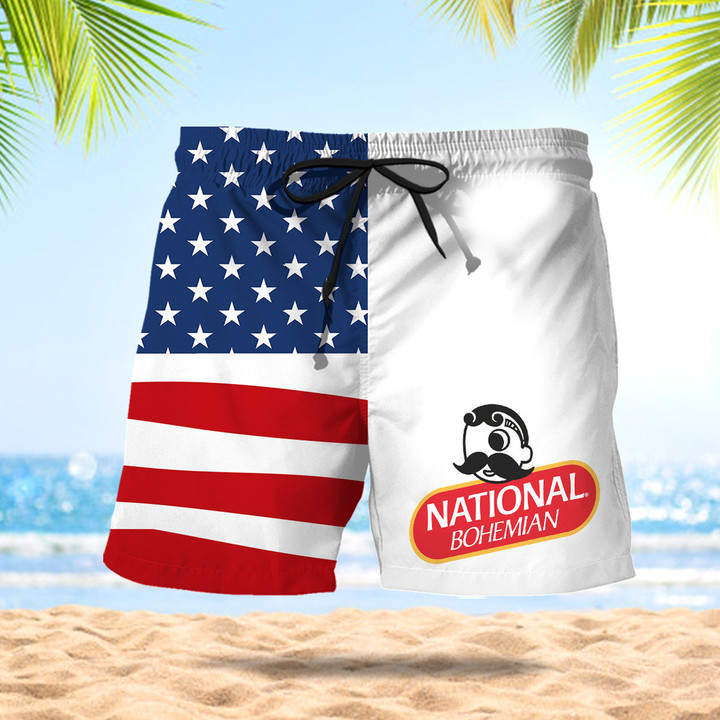 National Bohemian Hawaii Shorts