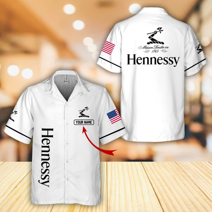 Personalized Multicolor Hennessy Hawaii Shirt White