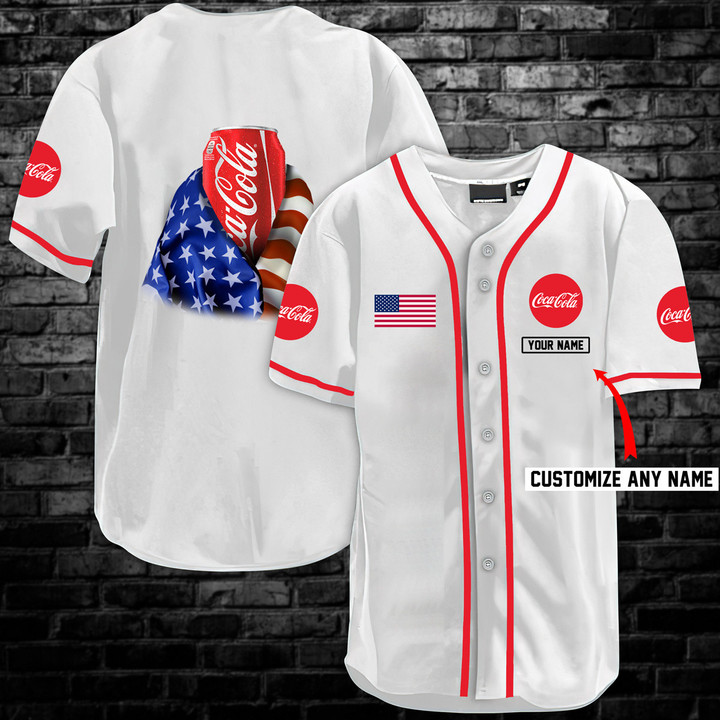Personalized Cocacola Baseball Jersey
