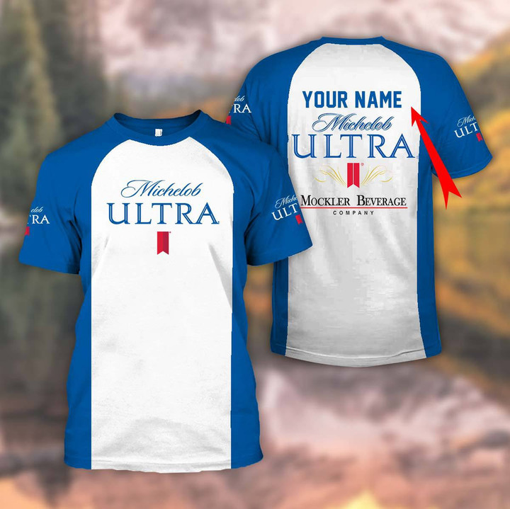 Personalized Blue Michelob Ultra T-shirt
