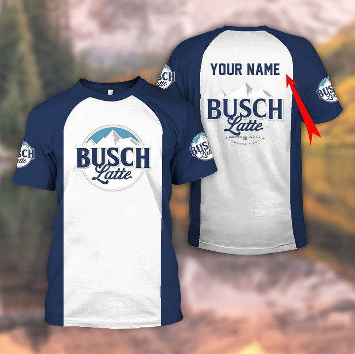 Personalized Blue Busch Latte T-shirt