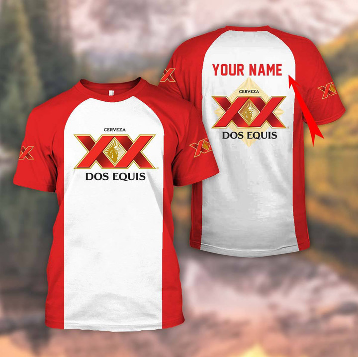 Personalized Red Dos Equis T-shirt