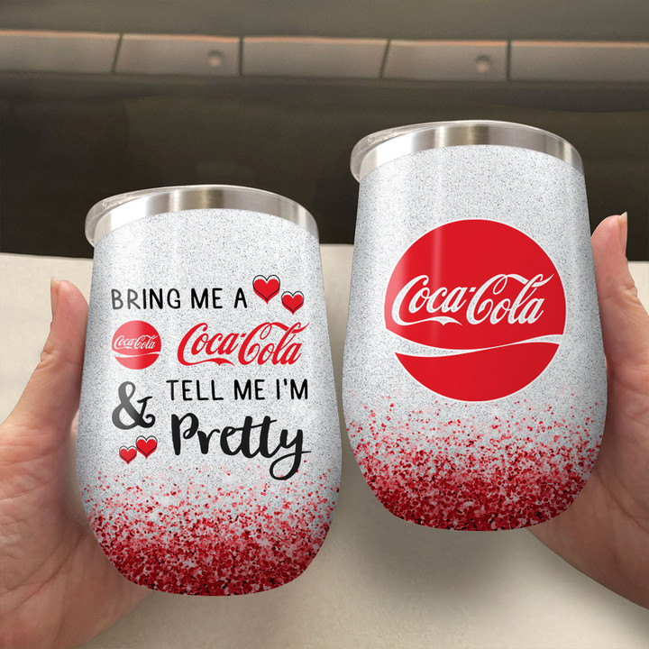 Bring Me A Cocacola Stainless Steel Wine Tumbler 12oz / 354ml