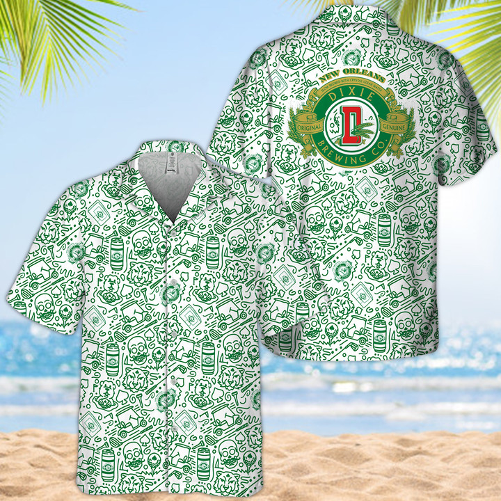 Green Dixie Beer Hawaii Shirt