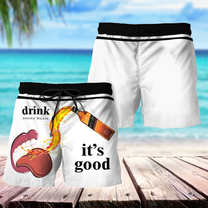 Drink Johnnie Walker It's Good Hawaii Shorts