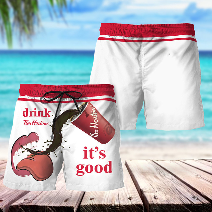 Drink Tim Hortons It's Good Hawaii Shorts