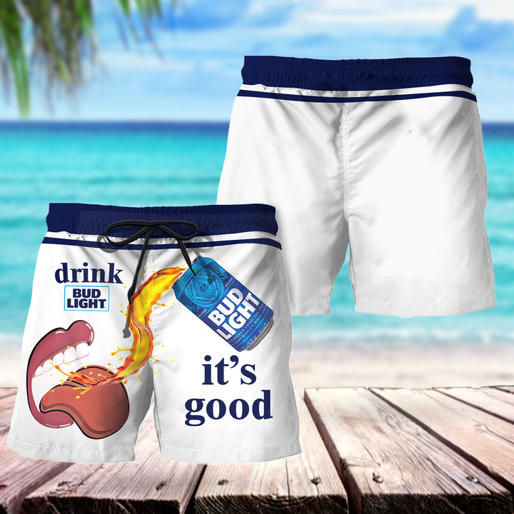 Drink Bud Light It's Good Hawaii Shorts