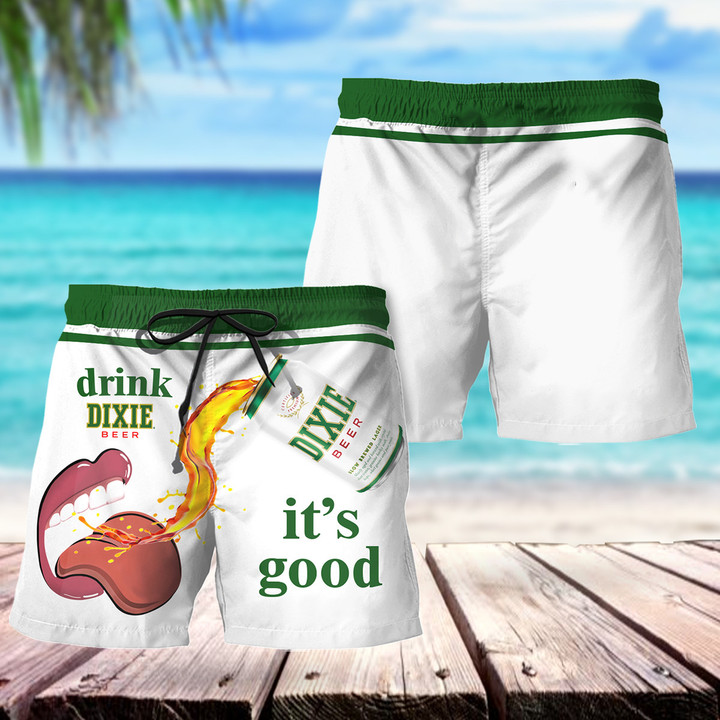 Drink Dixie Beer It's Good Hawaii Shorts