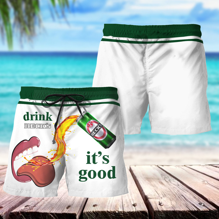 Drink Beck's It's Good Hawaii Shorts