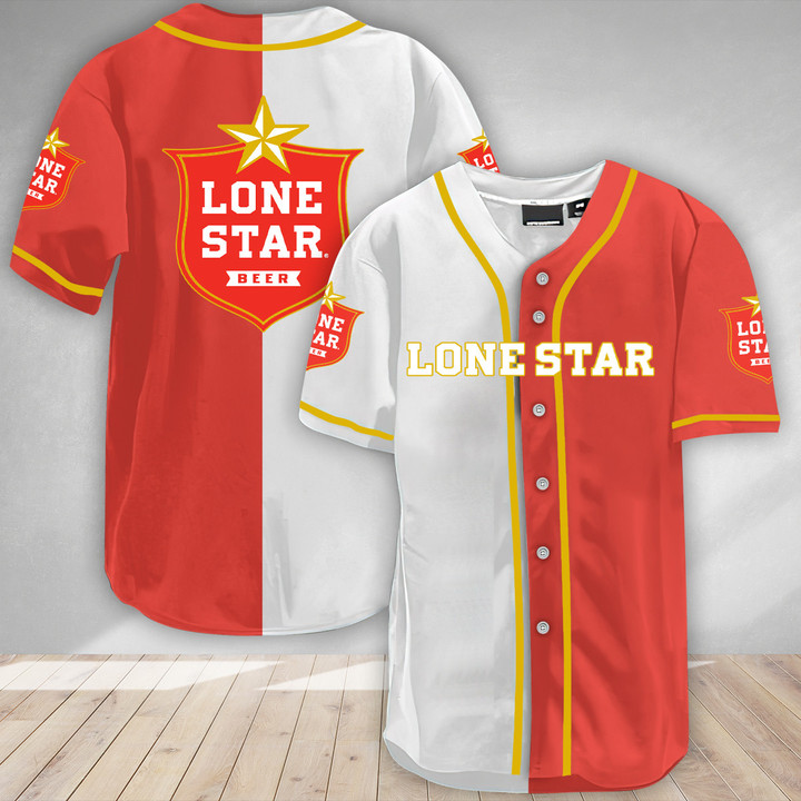 Basic Lone Star Beer Baseball Jersey