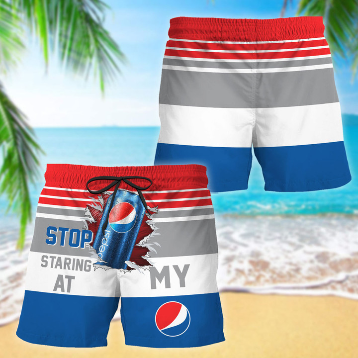 Stop Staring At My Pepsi Hawaii Shorts