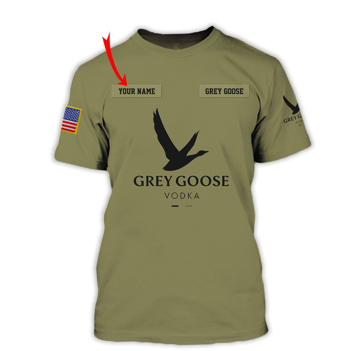 Personalized Camogreen Grey Goose T-shirt