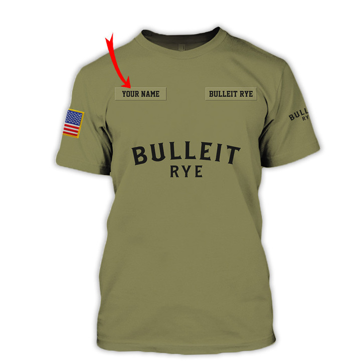 Personalized Camogreen Bulleit Rye T-shirt