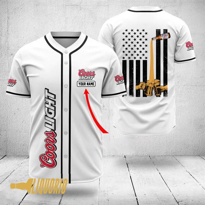 Personalized Multicolor Coors Light Jersey Shirt