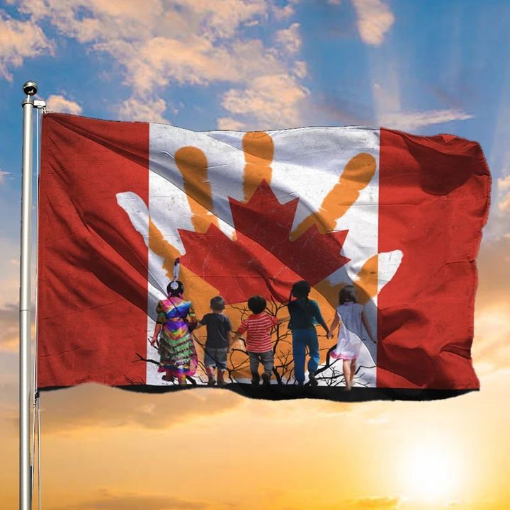 Every Child Matters Canada Flag Indigenous Orange Day 2021 Movement Merch DC