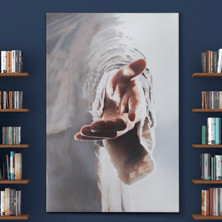 Jesus Give Hand (Portrait Canvas, Poster, Puzzle) DC