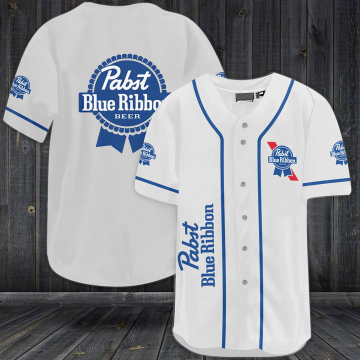 Pabst Blue Ribbon Baseball Jersey PBR3011N25