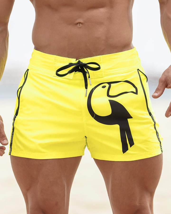 Sunny Yellow Tucann Swim Shorts